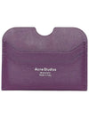 Silver Logo Card Wallet Violet Purple - ACNE STUDIOS - BALAAN 1