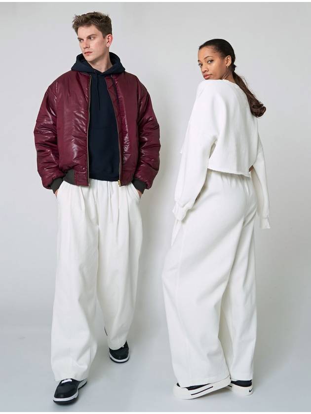 Slung Track Pants Ivory - ATHPLATFORM - BALAAN 3