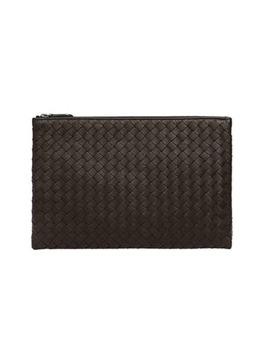 Intrecciato Clutch Bag Brown - BOTTEGA VENETA - BALAAN 1