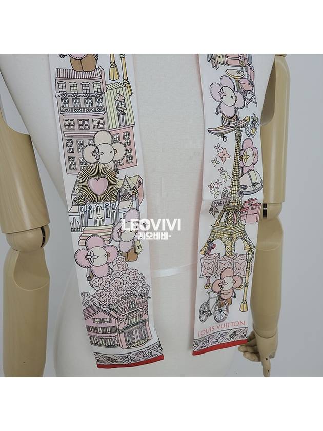 Monogram Vivienne Square Bandeau Twilly Petite Scarf Baby Pink M77402 - LOUIS VUITTON - BALAAN 5