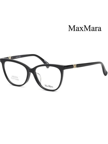 Glasses frame MM5018F 001 cat eye horn rim Asian fit - MAX MARA - BALAAN 1