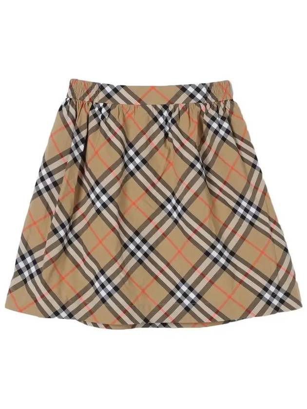 Kids Check Skirt Beige - BURBERRY - BALAAN 3