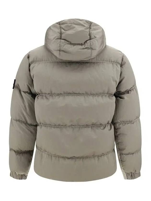 41419 Nylon Metal Econyl Hooded Down Jacket Grey - STONE ISLAND - BALAAN 3