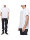 Chillax Fox Patch Regular Short Sleeve T-Shirt White - MAISON KITSUNE - BALAAN 3