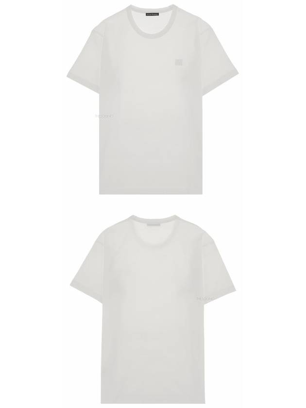 Studios Men's Nash Face Crewneck Short Sleeve T-Shirt White - ACNE STUDIOS - BALAAN 6