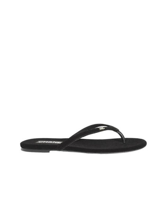 Thong Velvet Black - CHANEL - BALAAN 1