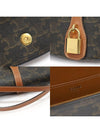 10I592DQ2 04LU Triomphe Canvas Tan Calfskin Taboo Strap Clutch Shoulder Bag - CELINE - BALAAN 7