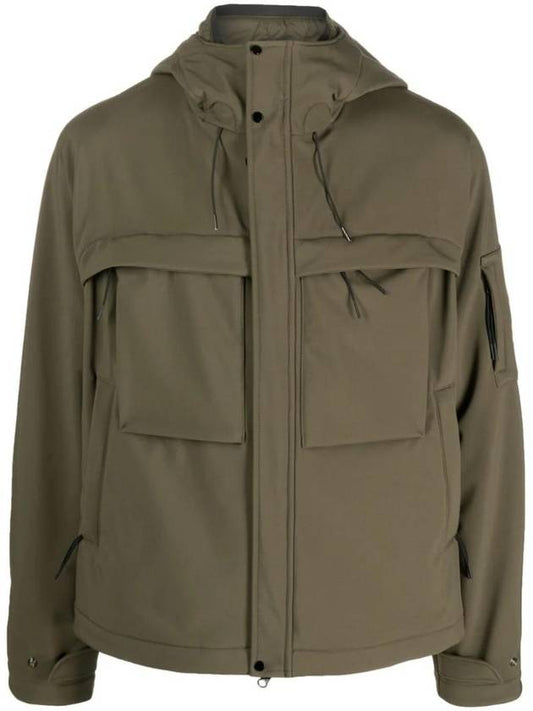 Men's Shell R Hooded Jacket Green - CP COMPANY - BALAAN 1