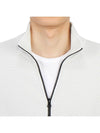 Logo tab zip up jacket white - STONE ISLAND - BALAAN 9