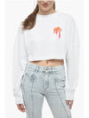 Hooded Sweatshirt PWAB023F22JER0020132 White - PALM ANGELS - BALAAN 1