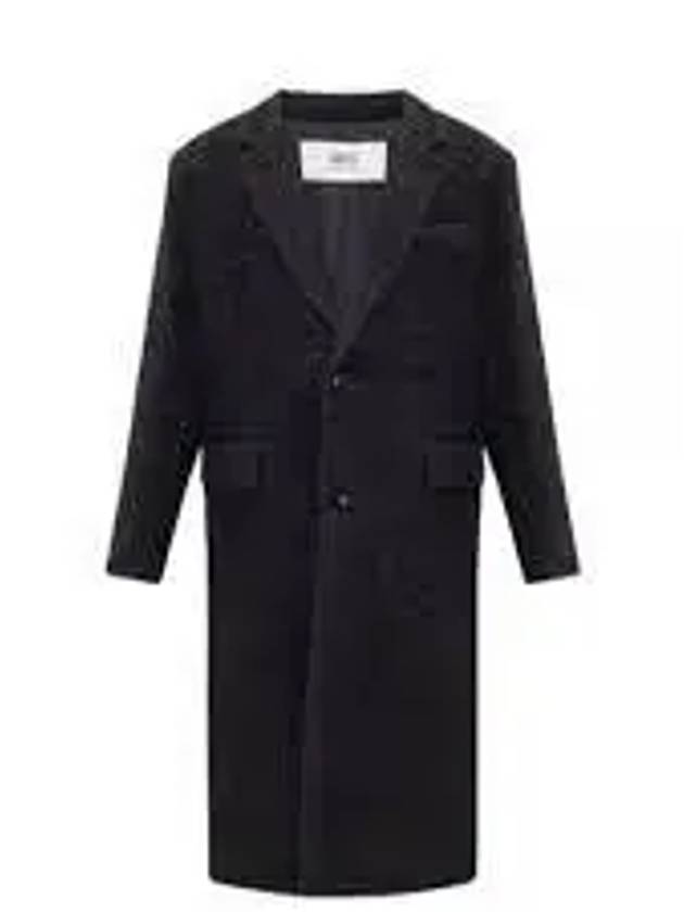 Men's Wool Single Coat Black - AMI - BALAAN 2