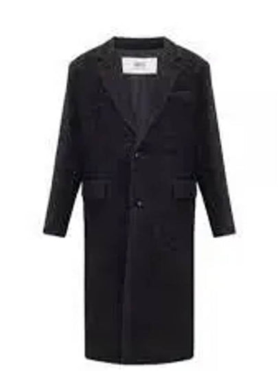 Men's Wool Single Coat Black - AMI - BALAAN 2