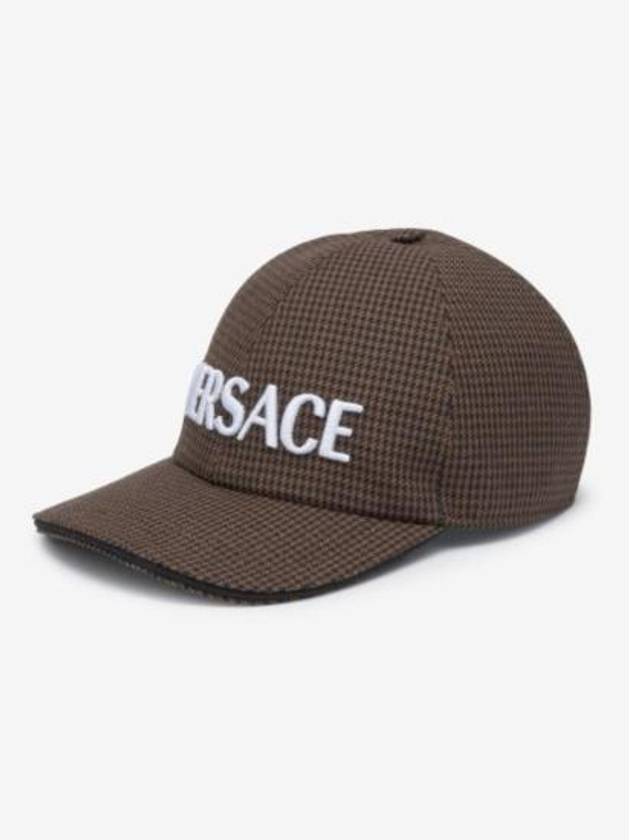 Logo Print Baseball Ball Cap Brown - VERSACE - BALAAN 3