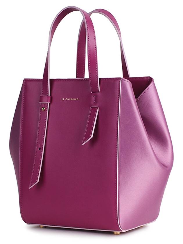 Blooming Satin Two Way Tote Bag Violet - LECHROMAQI - BALAAN 3