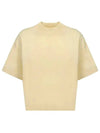 Logo Crew Neck Short Sleeve T-Shirt Yellow - ACNE STUDIOS - BALAAN 2