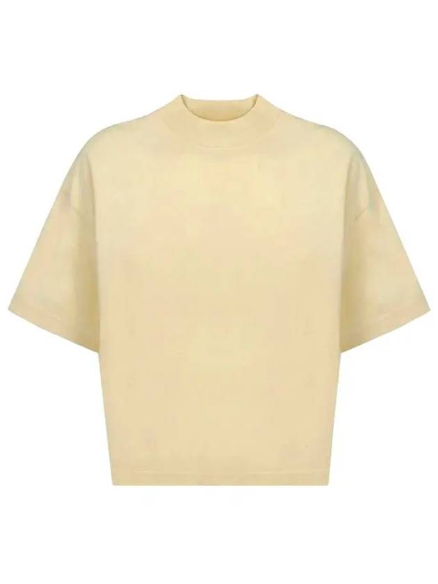 Logo Crew Neck Short Sleeve T-Shirt Yellow - ACNE STUDIOS - BALAAN 2