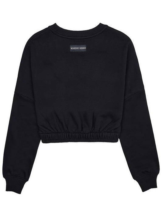 Women s Cropped Sweatshirt WST012 BK99 - MARINE SERRE - BALAAN 2