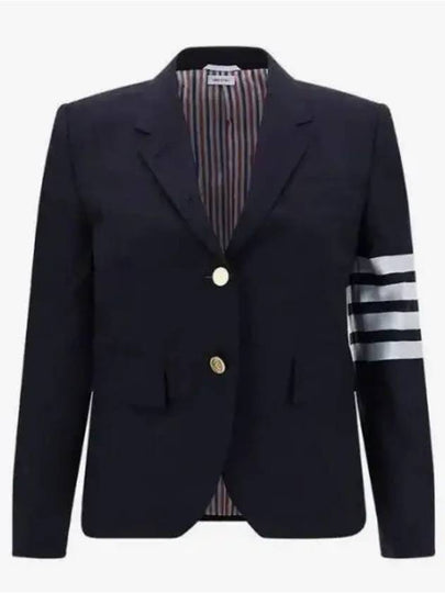 Plain Weave Suiting Classic 4 Bar Jacket Navy - THOM BROWNE - BALAAN 2