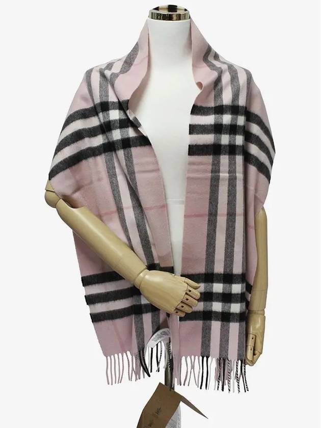 Classic Check Cashmere Scarf Pink - BURBERRY - BALAAN 3