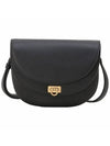 Gancini Travelfl Calfskin Cross Bag Black - SALVATORE FERRAGAMO - BALAAN 4