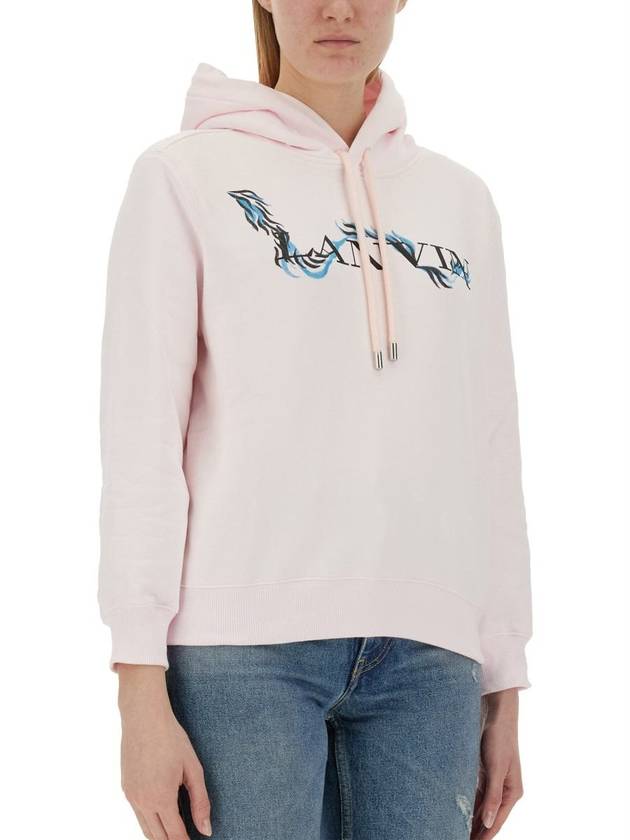 logo print hoodie RWHO0003J109P24 - LANVIN - BALAAN 9