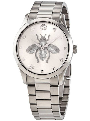 Gucci G-Timeless Quartz Silver Dial Ladies Watch YA1264126 - GUCCI - BALAAN 1