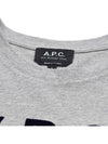 VPC Navy Logo Cotton Short Sleeve T-Shirt Grey - A.P.C. - BALAAN 5