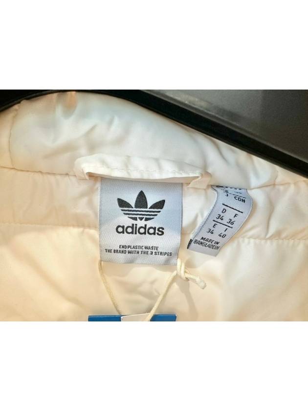 Slim fit lightweight padded jacket HK5251 cream WOMENS UK8 - ADIDAS - BALAAN 6