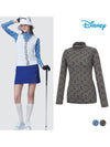 Check Pattern Long Sleeve High Neck Half Neck T-Shirt DO1LTS013 - DISNEY GOLF - BALAAN 1