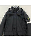 Polyester Micro Twill Long Down Parka Black - STONE ISLAND - BALAAN 4