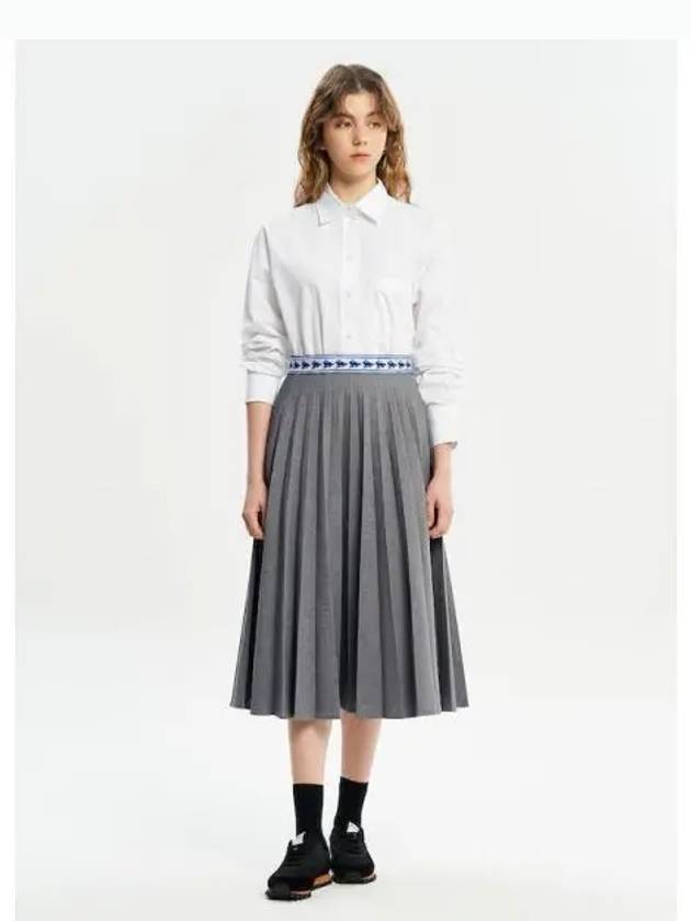 And Wonder MK Women s Pleated Skirt Gray Domestic Product - MAISON KITSUNE - BALAAN 1