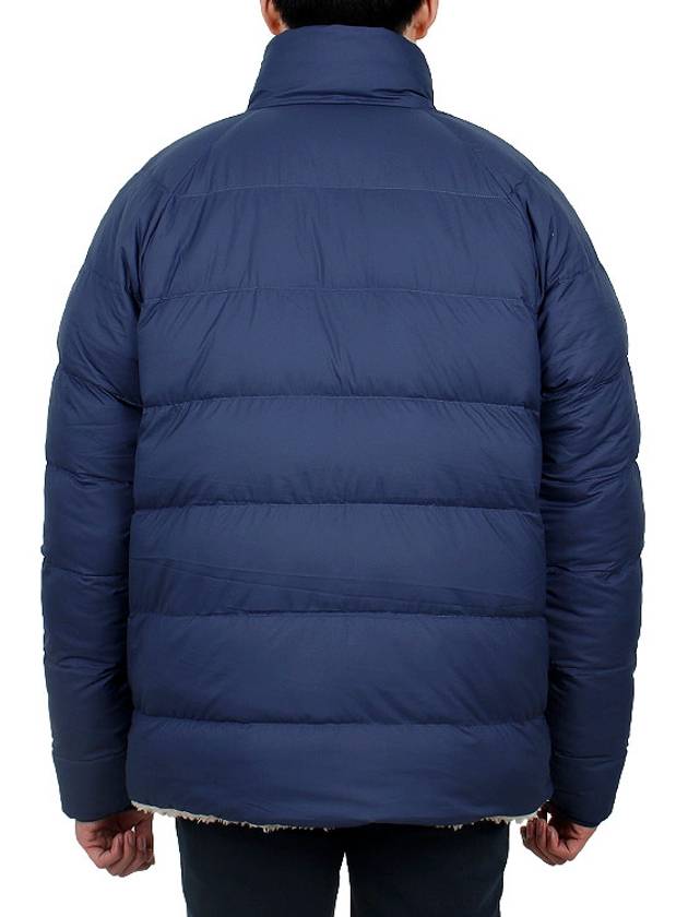 Silent Reversible Fleece Down Jacket Navy - PATAGONIA - BALAAN 6