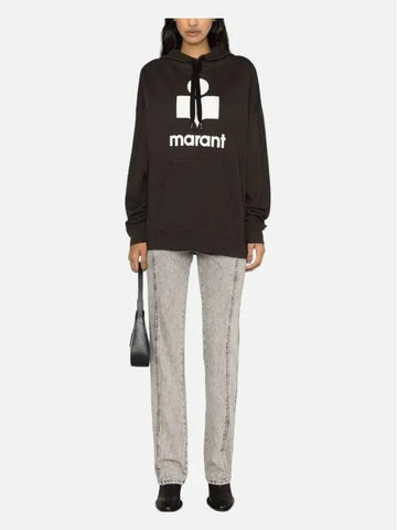 Women's Mansell Logo Hooded Sweatshirt SW0001FA B1M12E FKEC - ISABEL MARANT - BALAAN 1