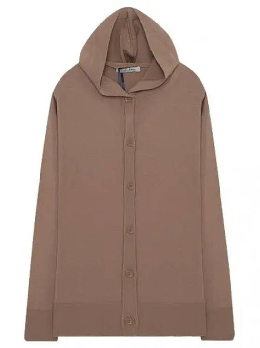 Pordoi wool hooded cardigan women - MAX MARA - BALAAN 1