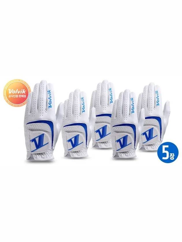 5 V logo premium combination sheepskin golf gloves - VOLVIK - BALAAN 2