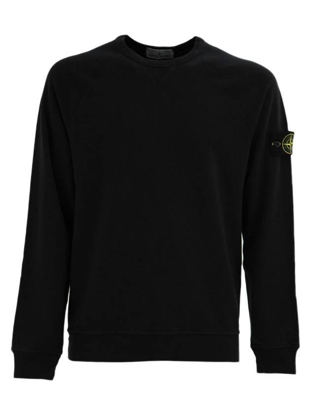 OLD Treatment Wappen Patch Crew Neck Sweatshirt Black - STONE ISLAND - BALAAN 3