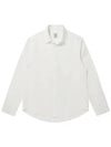 Men's Linen Long Sleeve Shirt White - SOLEW - BALAAN 1