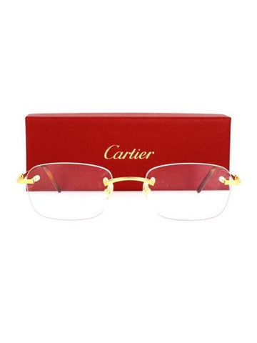 Sunglasses CT0050O 001 Gold - CARTIER - BALAAN 1