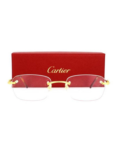 Sunglasses CT0050O 001 Gold - CARTIER - BALAAN 1