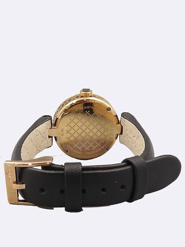 Gucci 404233 141 5 Diamantissima 27MM Round Gold Ladies Leather Band Watch - GUCCI - BALAAN 3