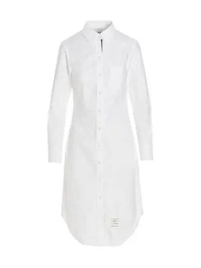 Oxford Classic Shirt Midi Dress White - THOM BROWNE - BALAAN 2