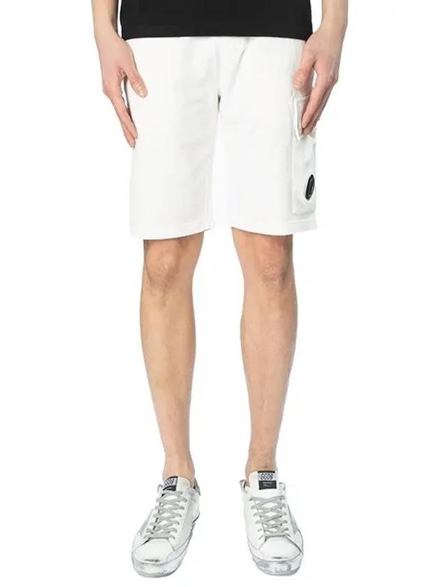 Training Cargo Shorts White 14CMSB021A - CP COMPANY - BALAAN 5