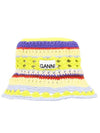 Crochet Bucket Hat Yellow - GANNI - BALAAN 1