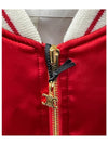 Paris Teddy Satin Jacket Red - CELINE - BALAAN 6