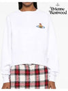 Athletic Cropped Sweatshirt White - VIVIENNE WESTWOOD - BALAAN 6