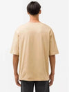 Men's Boxy Jersey Woven Pocket Short Sleeve T-Shirt Beige - LEMAIRE - BALAAN 7