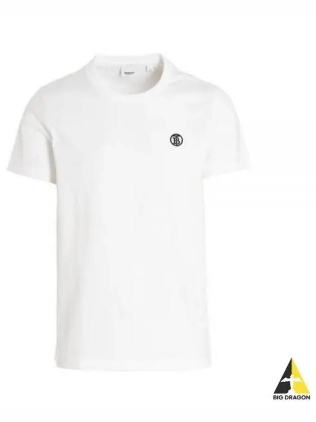 TB Logo Short Sleeve T-shirt White - BURBERRY - BALAAN 2