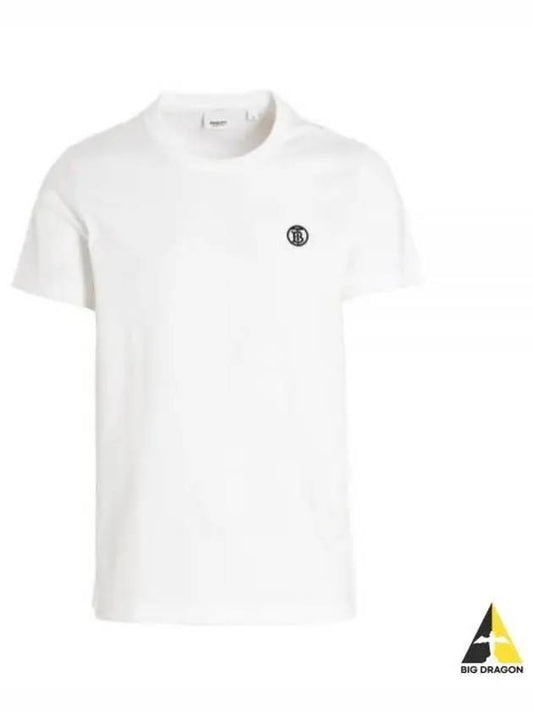 TB Logo Short Sleeve T-shirt White - BURBERRY - BALAAN 2