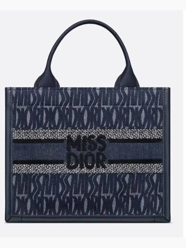 Small Book Tote Bag Blue - DIOR - BALAAN 4