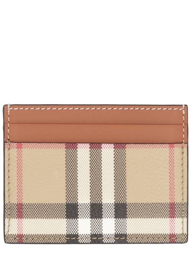 Check Card Wallet Beige - BURBERRY - BALAAN 2